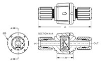 Large Check Valve Drawing