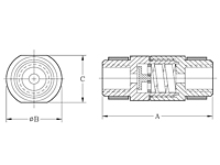 Furon® Mini Check Valve, Media Actuated-2