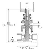 Precesion Plug Valve Drawing