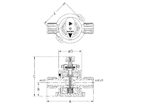 Furon® UPM Valve Manually Actuated, 2-Way-2