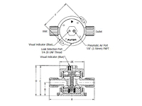 Furon® UPM Valve Pneumatically Actuated, 2-Way-2