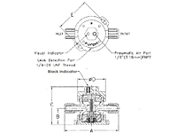 Furon® UPX Valve Pneumatically Actuated, 2-Way-2