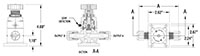 Furon CDV Valve Manual 2-Way Multi-turn Drawing