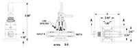 Manual CDV Valve Manual Toggle 2-Way Drawing