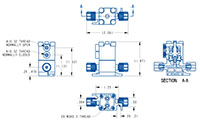 HPVM Mini Pneumatic 2-Way Drawing