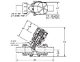 Furon® InLine Valve Pneumatic 2-Way Drawing