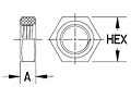 Panel Nut PVDF-2