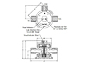 Furon® UPM Valve, Slurry Option Pneumatically Actuated 3-Way-2