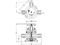 Furon® UPX Valve Manually Actuated, 3-Way Multi Turn-2