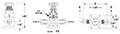 Furon CDV Valve Manual 2-Way Multi-turn Drawing