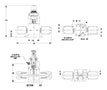 Furon HGVM Valve Manual Toggle Quarter-turn 2-Way Drawing