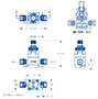 HPVM Mini Manual Multi-Turn Valve Drawing