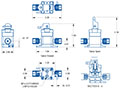 HPVM Mini Manual Toggle Valve Drawing